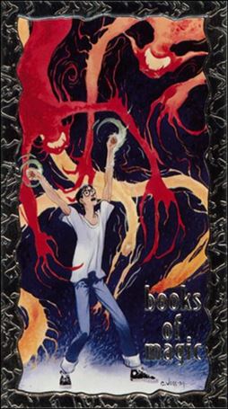 Vertigo Trading Cards (Silver Foil-Enhanced Bonus Prototype Subset) card IV Books of Magic (Embossed Silver Foil)
