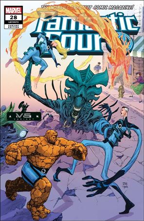 Fantastic Four (2018) issue 28-B Joshua Cassara Marvel vs Alien Cover