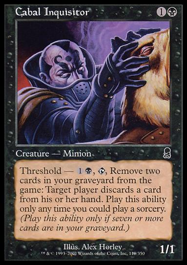 Magic the Gathering: Odyssey (Base Set) card 119 Cabal Inquisitor