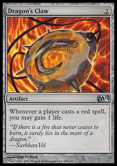 Magic the Gathering: 2012 Core Set (Base Set) card 206 Dragon's Claw