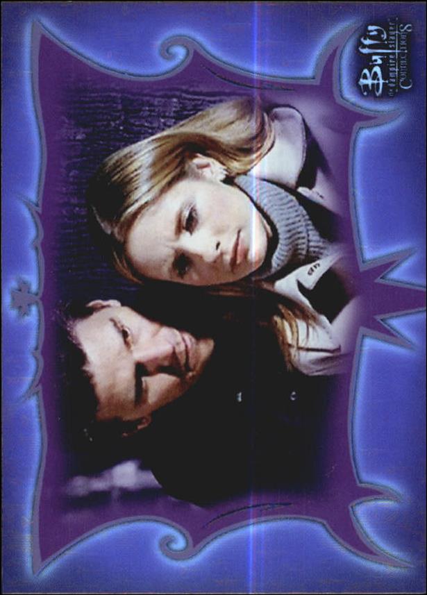 Buffy the Vampire Slayer: Connections (Base Set) card 17 Angel & Buffy Comforting Connection