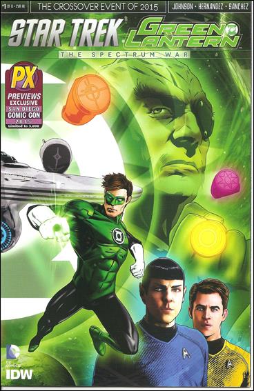 Star Trek/Green Lantern (2015) issue 1-OM Joe Corroney SDCC / Previews "Right" Cover 1/3000