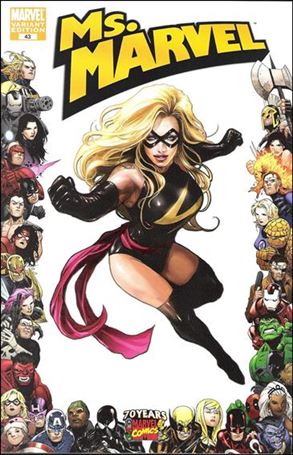 Ms. Marvel (2006) issue 43-B Sana Takeda 1:10 70th Frame Cover