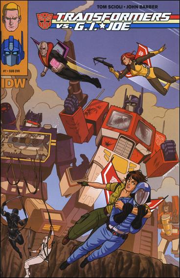 Transformers vs G.I. Joe issue 7-B Joe Quinones Subscription Cover
