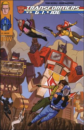 Transformers vs G.I. Joe issue 7-B Joe Quinones Subscription Cover