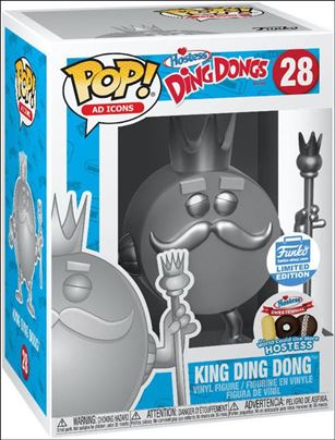 POP! Ad Icons figure 28-B King Ding Dong (Silver) Funko Shop Exclusive