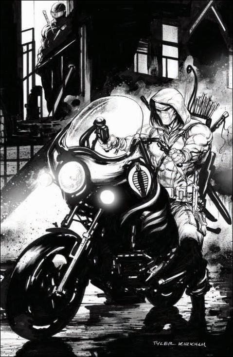 Snake Eyes: Deadgame issue 2-E Tyler Kirkham Frankie's Comics B&W Cover 1/500