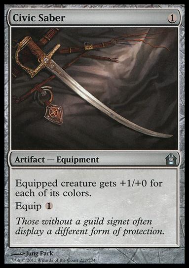 Magic the Gathering: Return to Ravnica (Base Set) card 227 Civic Saber