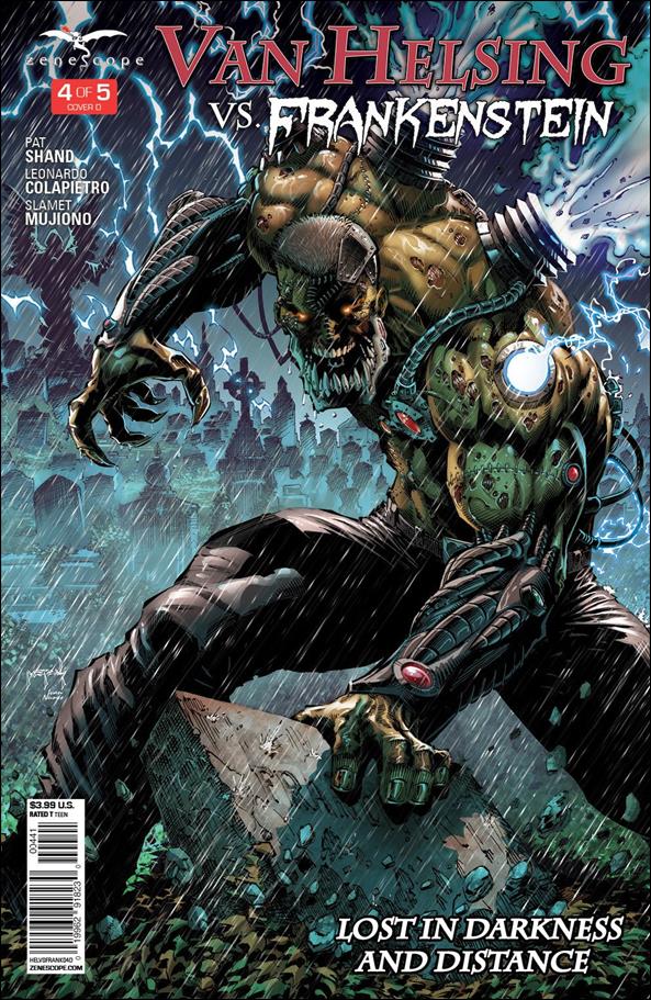 Van Helsing vs Frankenstein issue 4-D Jason Metcalf Cover