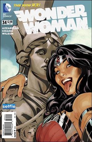 Wonder Woman (2011) issue 34-B Terry Dodoson DCU Selfie Cover