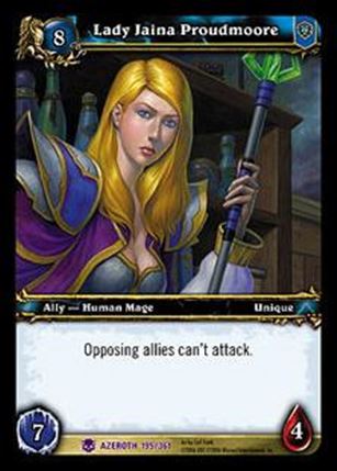 World of Warcraft: Heroes of Azeroth (Base Set) card 195 Lady Jaina Proudmoore