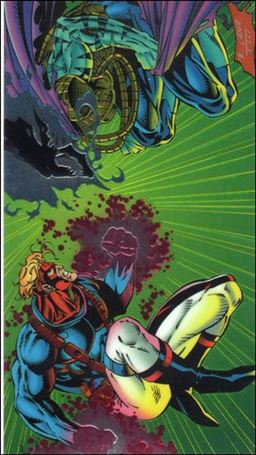 WildC.A.T.s '94 (Base Set) card 85 Spartan vs. Helspont