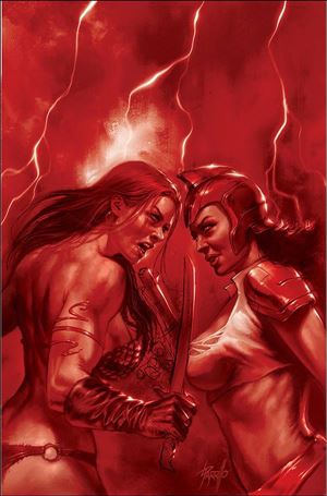 Red Sonja: The Superpowers issue 2-Z Lucio Parrillo Red Virgin Cover