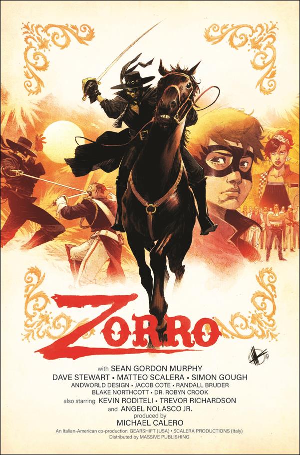 Zorro: Man of the Dead issue 1-C Matteo Scalera Movie Poster Cover