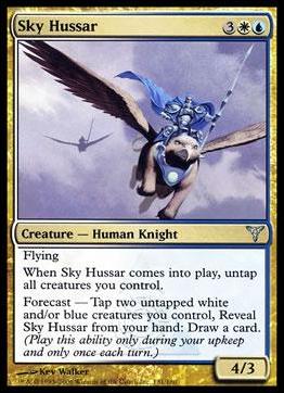 Magic the Gathering: Dissension (Base Set) card 131 Sky Hussar