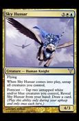 Magic the Gathering: Dissension (Base Set) card 131 Sky Hussar