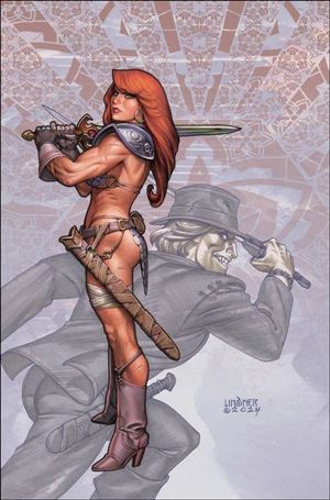 Red Sonja: Death and the Devil issue 2-E Joseph Michael Linsner Virgin Metal Cover