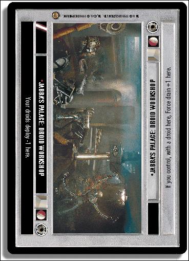 Star Wars: Jabba's Palace Limited (Base Set) card 73 Jabba's Palace: Droid Workshop