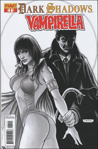 Dark Shadows / Vampirella issue 1-B 1:15 Black & White Cover