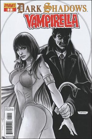 Dark Shadows / Vampirella issue 1-B 1:15 Black & White Cover