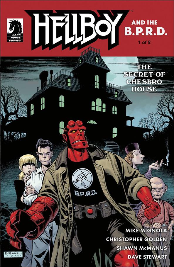 Hellboy and the B.P.R.D.: The Secret of Chesbro House issue 1 Shawn McManus Cover