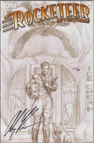 Rocketeer Adventures (2011) issue 4-D DF Alex Ross Sketch Cover (Signed by Ross) 1/300