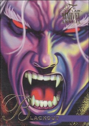Marvel Annual Flair '95 (Base Set) card 124 Blackout
