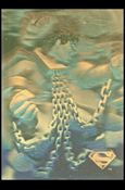 Superman Holo Series (Gold Hologram Parallel Base Set) card 35 A Hero In Chains! 