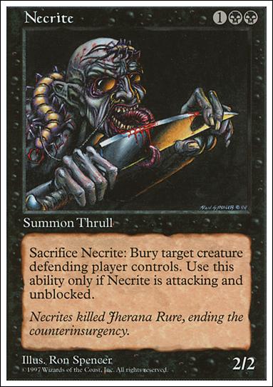 Magic the Gathering: 5th Edition (Base Set) card 181 Necrite