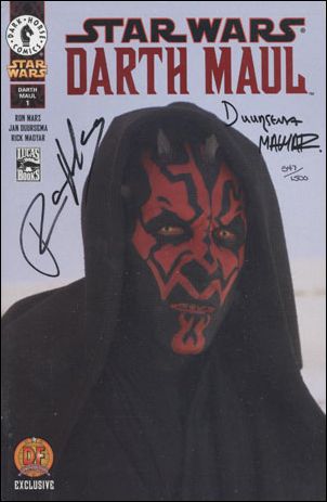 Star Wars: Darth Maul issue 1-D DF Red Foil Cover (Signed by Marz and more) 1/1500