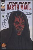 Star Wars: Darth Maul issue 1-D DF Red Foil Cover (Signed by Marz and more) 1/1500