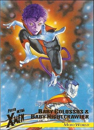 1996 Fleer Ultra X-Men: Wolverine (Base Set) card 60 Baby Colossus & Baby Nightcrawler