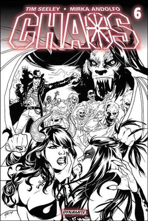 Chaos issue 6-E Emanuela Lupacchino 1:10 Black and White Cover