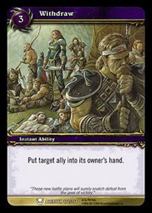 World of Warcraft: Heroes of Azeroth (Base Set) card 172 Withdraw