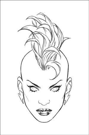 X-Men: Forever (2024) issue 1-F Mark Brooks 1:50 Headshot Sketch Virgin Cover