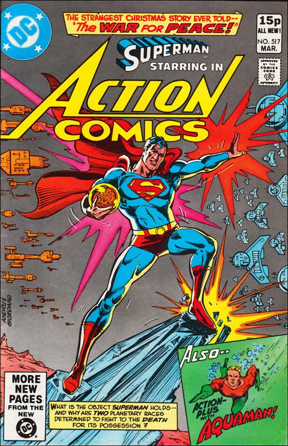Action Comics (1938) issue 517-B UK Price Cover