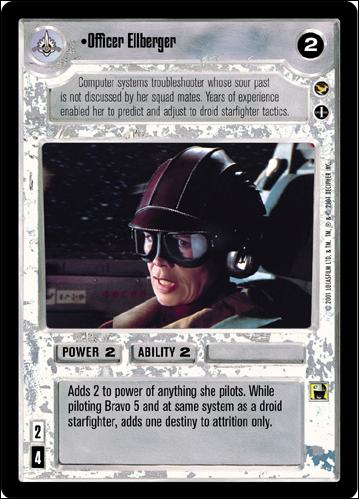 Star Wars: Theed Palace Limited (Base Set) card 86 Officer Ellberger