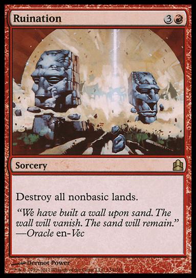 Magic the Gathering: Commander (Base Set) card 134 Ruination