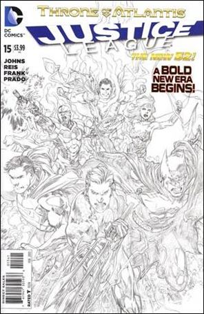 Justice League (2011) issue 15-F Ivan Reis 1:100 Sketch Cover