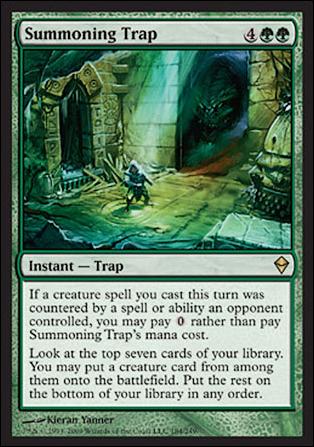 Magic The Gathering: Zendikar (Base Set) card 184 Summoning Trap