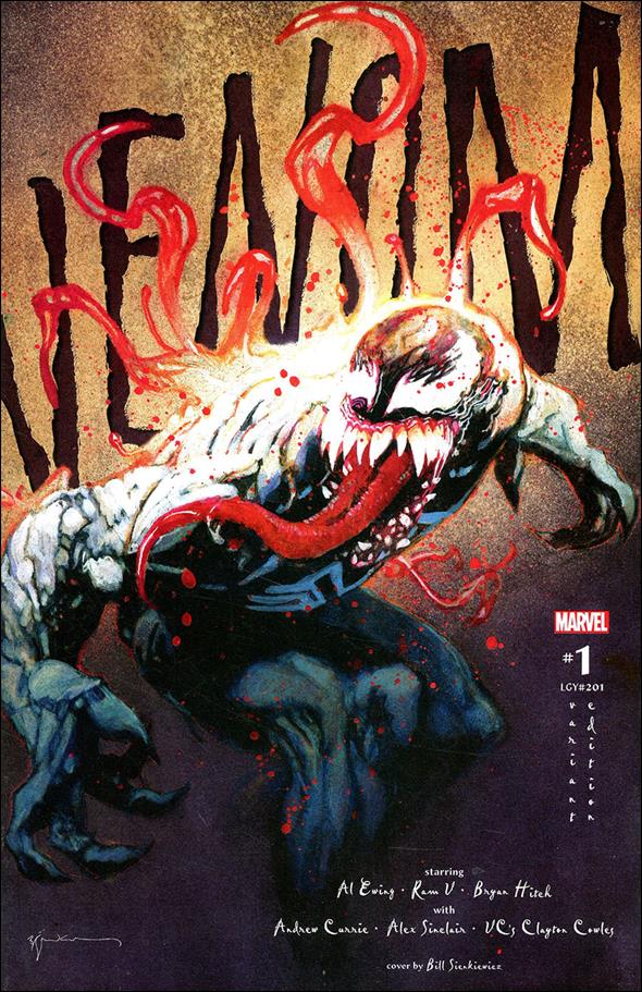 Venom (2022) issue 1-I Bill Sienkiewicz 1:25 Cover