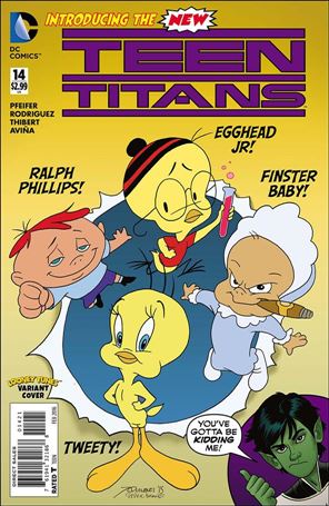 Teen Titans (2014) issue 14-B Joe Quinones & Spike Brandt Looney Tunes Cover