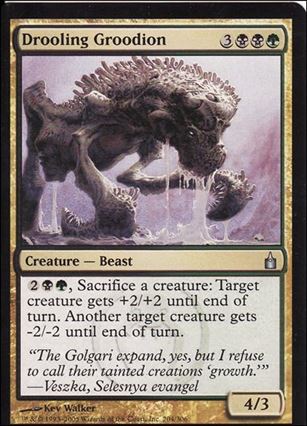Magic the Gathering: Ravnica (Base Set)  card 204 Drooling Groodion