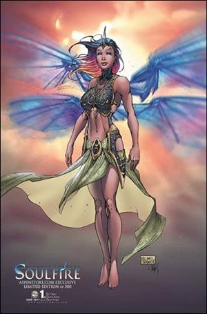 Michael Turner's Soulfire (2011) issue 1-D Michael Turner aspenstore.com Cover 1/500