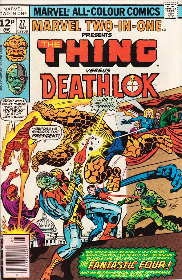 Marvel Two-in-One (1974) issue 27-B UK Price Cover