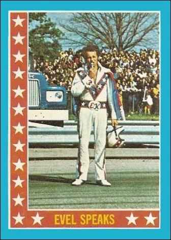 Evel Knievel (Base Set) card 13 Evel Speaks