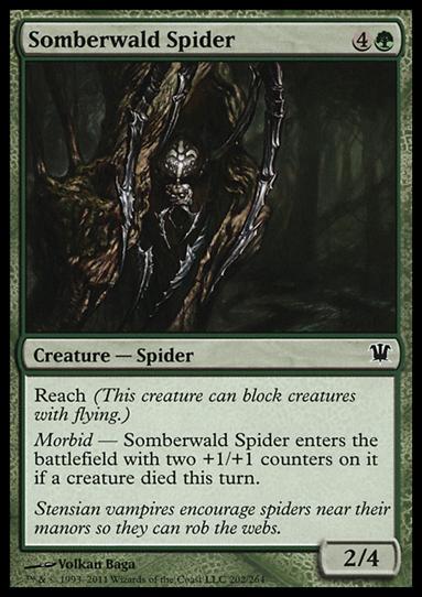 Magic the Gathering: Innistrad (Base Set) card 202 Somberwald Spider