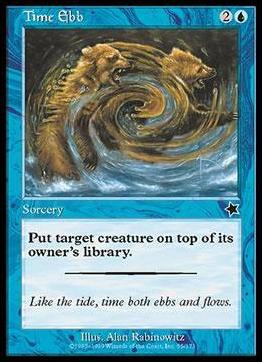 Magic the Gathering: Starter 1999 (Base Set) card 55 Time Ebb