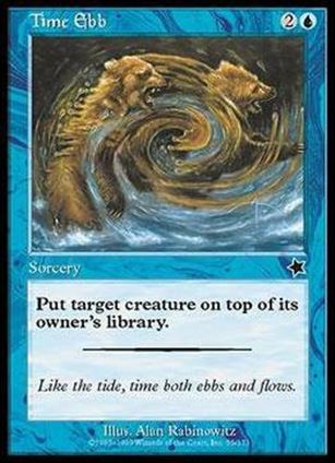 Magic the Gathering: Starter 1999 (Base Set) card 55 Time Ebb