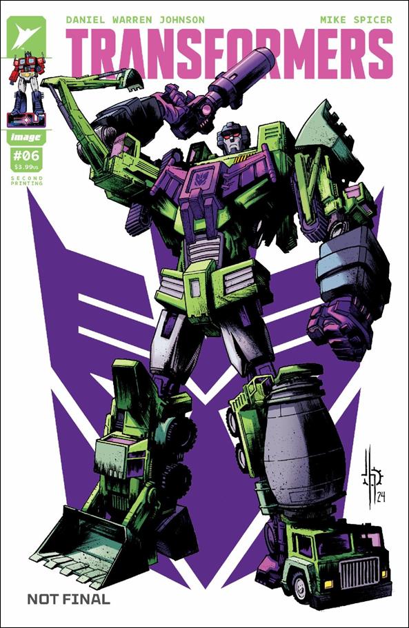 Transformers (2023) issue 6-F Jason Howard "Devastator" Cover (2nd Printing)